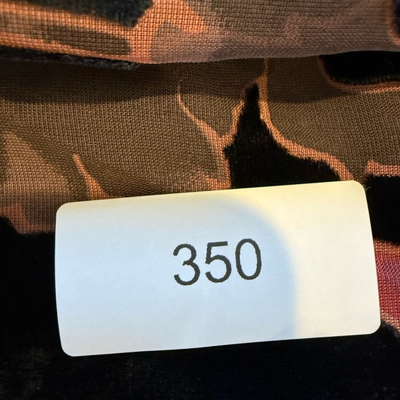 Black floral velvet burnout dress ruffled high low hem size 8 NWT - Picture 10 of 10